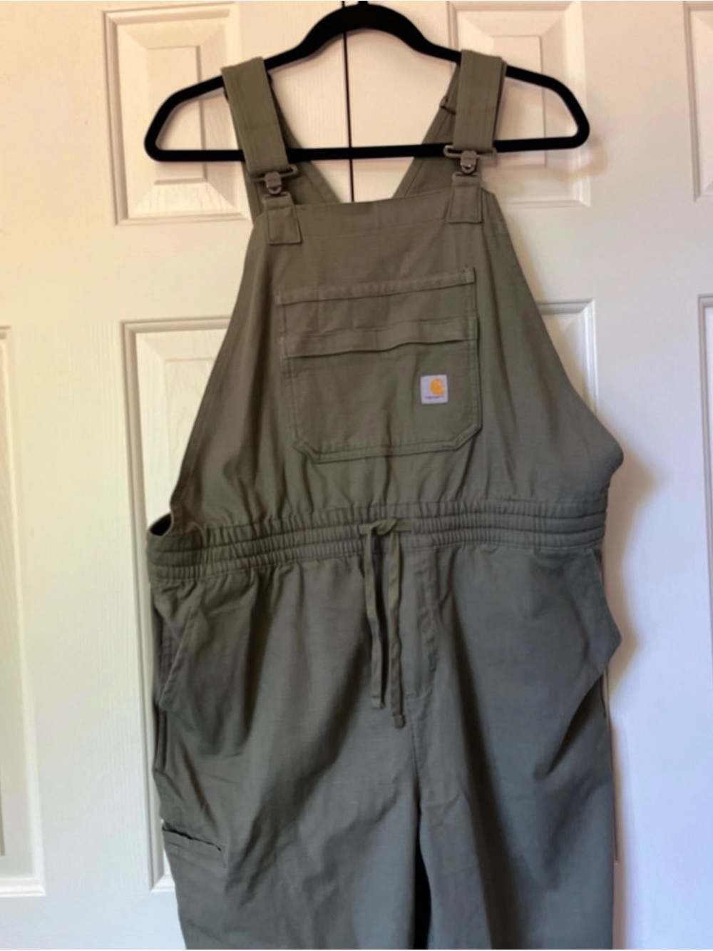 Carhartt Olive Utility Jumpsuit with Drawstring Waist